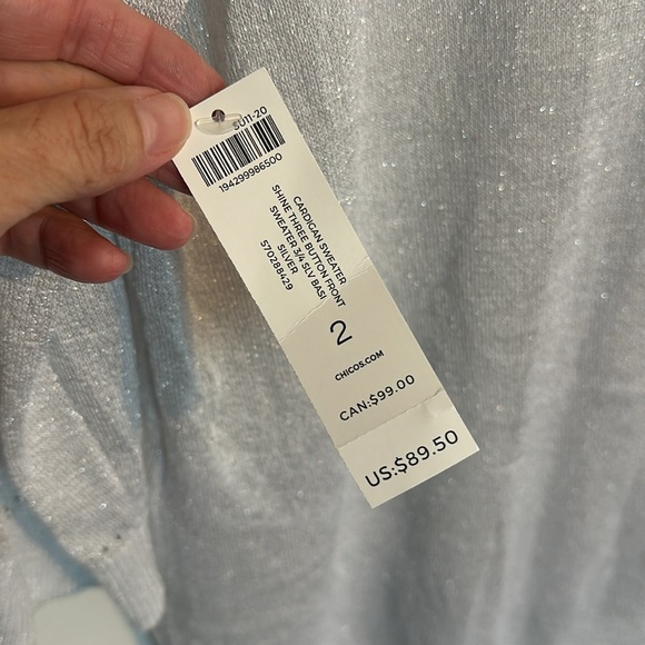 NWT 3/4 Sleeve 3 Button Cardigan - Picture 3 of 6